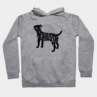 Jack russel black Hoodie